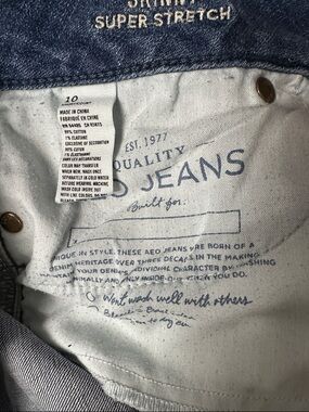 American Eagle Outfitters (AE) Men’s Blue Super Stretch Jeans